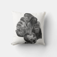 Gorilla Family Cusion (ゴリラ家族のクッション)Gorilla Life