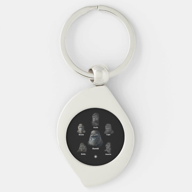 Gorilla Family Key Ring (Front)