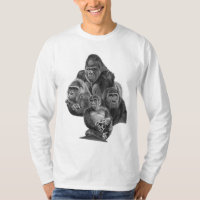 Gorilla Family LongShirt (ゴリラ家族のロングシャツ GorillaLife