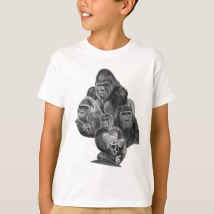 Gorilla Family T-shirt (ゴリラ家族のT-シャツ)Gorilla Life
