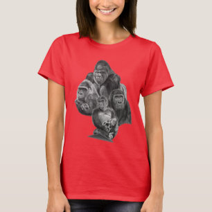 Gorilla Family T-shirt (ゴリラ家族のT-シャツ)Gorilla Life