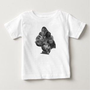 Gorilla Family T-shirt (ゴリラ家族のT-シャツ）Gorilla Life