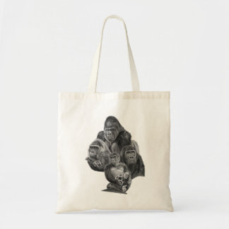 Gorilla Family Totebag Gorilla Life Tote Bag