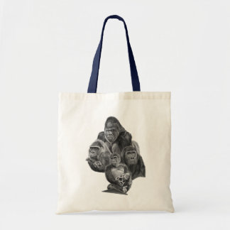 Gorilla Family Totebag Gorilla Life Tote Bag