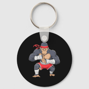 Gorilla Fighter MMA Kick Boxing Training Martial Key Ring