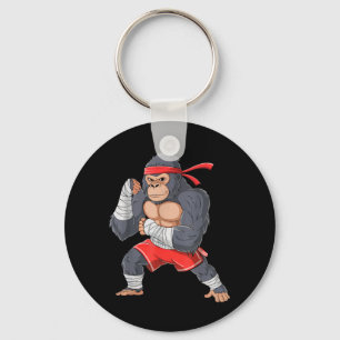 Gorilla Fighter MMA Kick Boxing Training Martial Key Ring