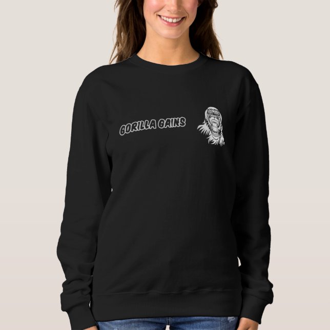Gorilla Gains Fitness Sweatshirt (Front)