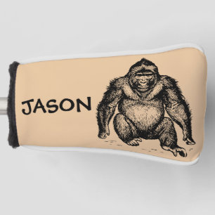 GORILLA GOLD HEAD COVER CUSTOM PERSONALIZED