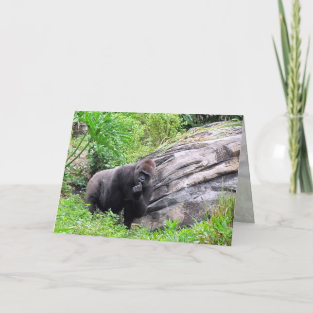 Gorilla Greeting Card (Front)