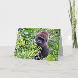 Gorilla Greeting Card