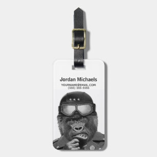 Gorilla Guy Add Your Name Luggage Tag