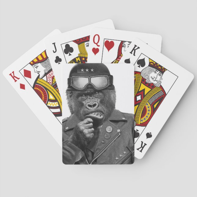 Gorilla Guy Playing Cards (Back)