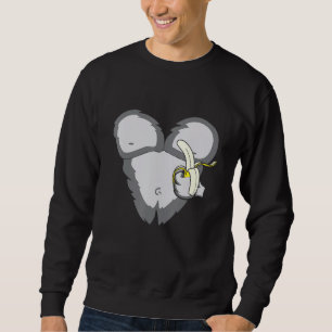 Gorilla Halloween Costume Monkey Animal Ape Chest Sweatshirt