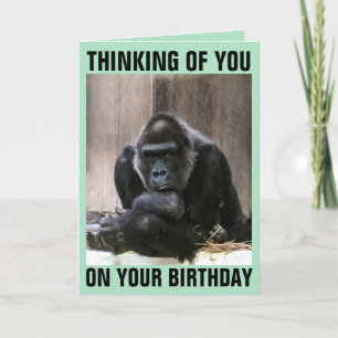 GORILLA HAPPY BIRTHDAY GREETING CARDS