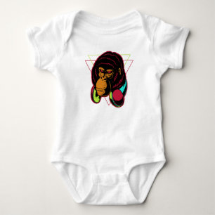 Gorilla headphone baby bodysuit