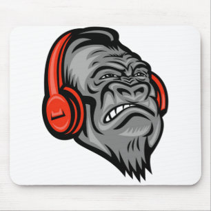 Gorilla headphones The Mountain Big Face, Gorilla Mouse Mat