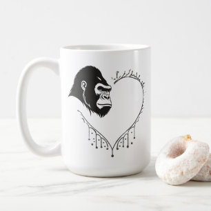 Gorilla Heartbeat Coffee Mug