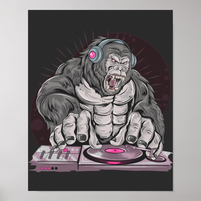Gorilla House DJ Party  Poster (Front)