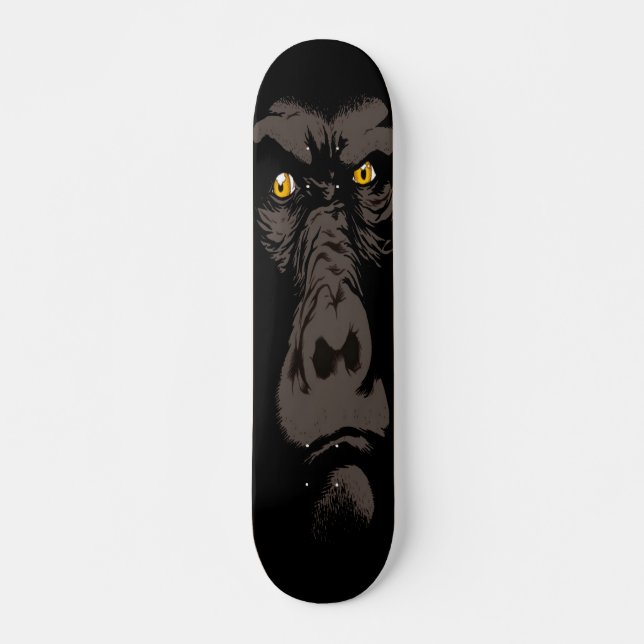 Gorilla in Black Skateboard (Front)