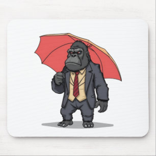 Gorilla In Suit Mouse Mat