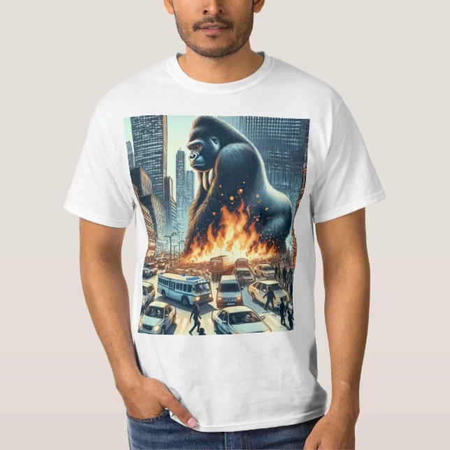 Gorilla in the city T-Shirt (Front)