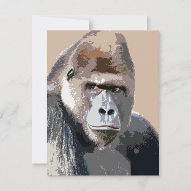 Gorilla Invitation - Mountain Gorillas Invitations (Front)