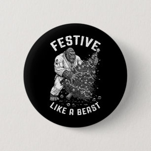 Gorilla Jiu Jitsu Ju Jutsu MMA BJJ Festive Like A 6 Cm Round Badge