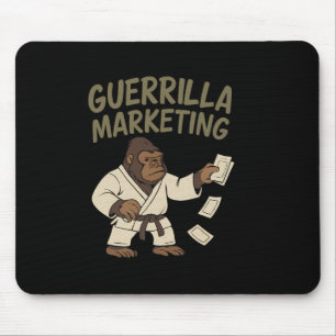 Gorilla Karate Guerrilla Marketing Funny Graphic Mouse Mat
