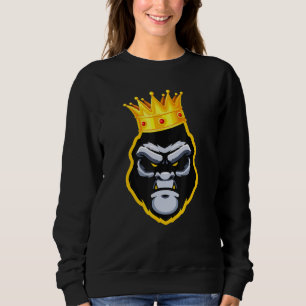 Gorilla King Alpha Ape Wildlife 1 Sweatshirt
