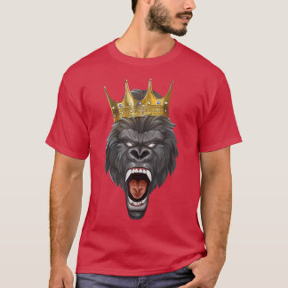 Gorilla King Crown  Motivation Beast Workout Succe T-Shirt