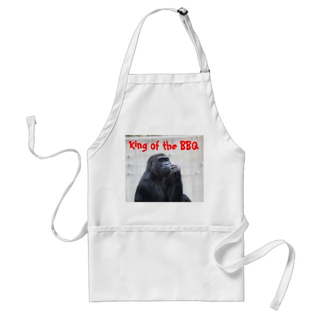 Gorilla, King of the BBQ Standard Apron (Front)