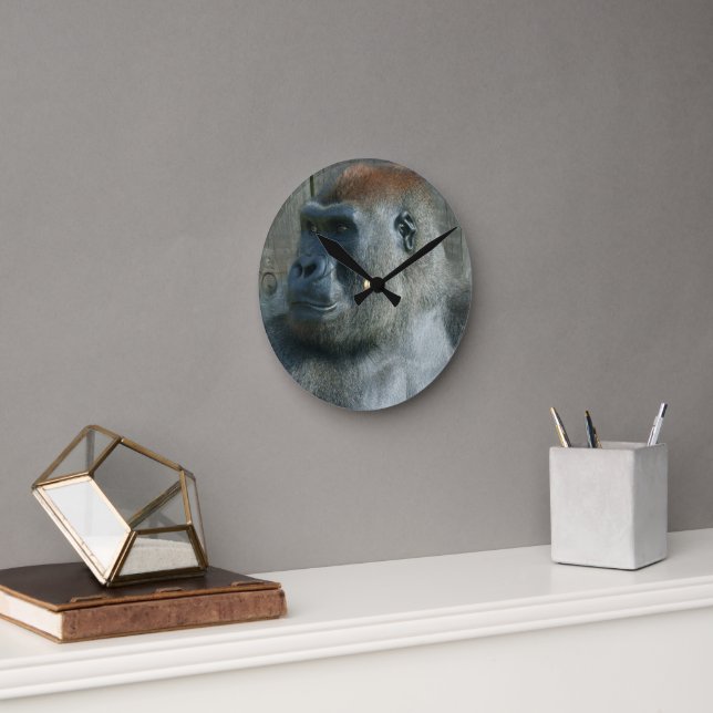 Gorilla Lope Round Clock (Office)