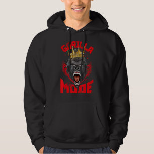 Gorilla Mode Fitness Gym Motivation Beast Workout Hoodie