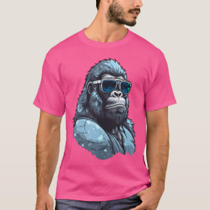 Gorilla Mode Gym Beast Workout Weights Lifting Pow T-Shirt