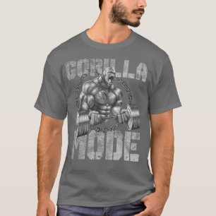 Gorilla Mode Motivation Beast Bodybuilding Gym Ani T-Shirt