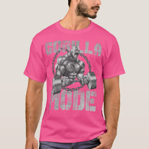Gorilla Mode Motivation Beast Bodybuilding Gym Ani T-Shirt