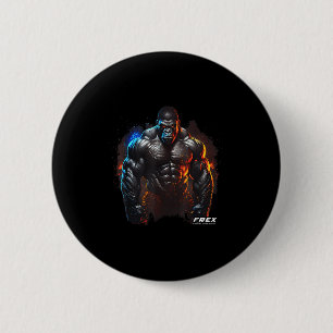 Gorilla Monkey Gym Wear Bodybuilding Workout Motiv 6 Cm Round Badge