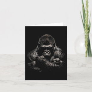 Gorilla Monkey Gym Wear Bodybuilding Workout Motiv Card