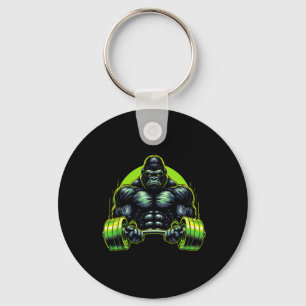Gorilla Monkey Gym Wear Bodybuilding Workout Motiv Key Ring