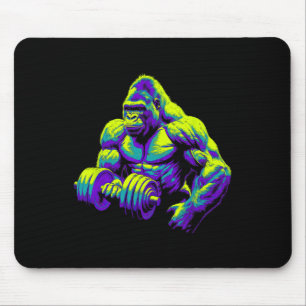 Gorilla Monkey Gym Wear Bodybuilding Workout Motiv Mouse Mat