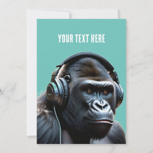 gorilla on suit holiday card