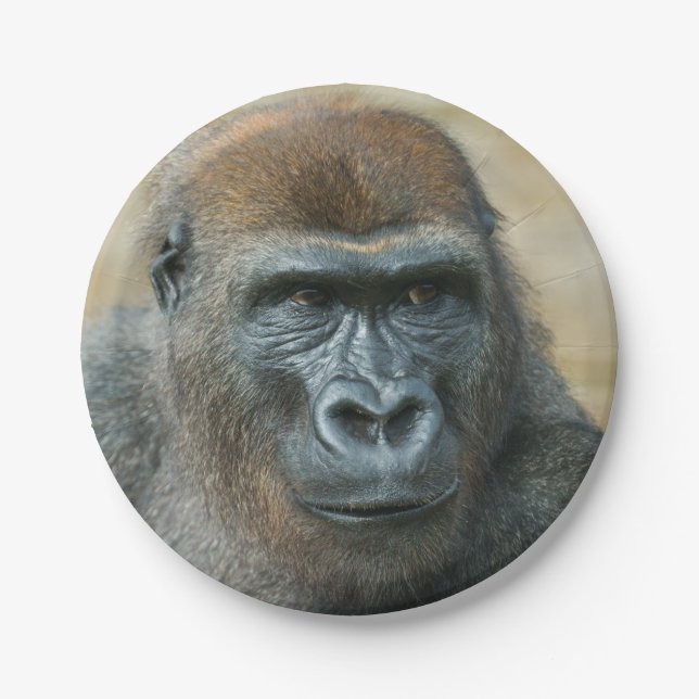 Gorilla Paper Plate (Front)