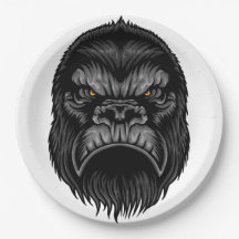 Gorilla Paper Plate