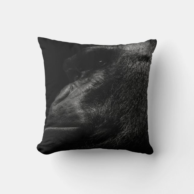 Gorilla Photo with Gorilla Fun Facts Cushion (Front)