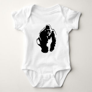 Gorilla Pop Art Baby Bodysuit
