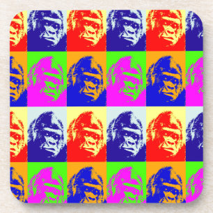 Gorilla Pop Art Coaster