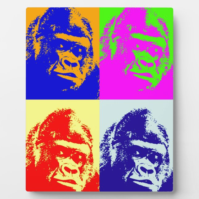 Gorilla Pop Art Plaque (Front)