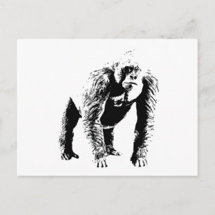 Gorilla Pop Art Postcard