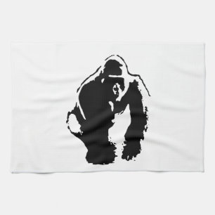 Gorilla Pop Art Tea Towel