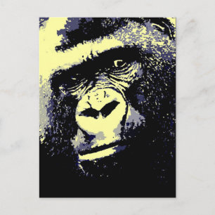 Gorilla Portrait Postcard